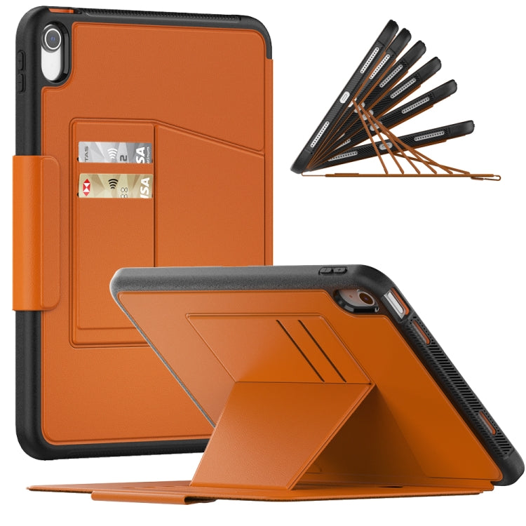 For iPad 10th Gen 10.9 2022 PC + TPU + PU Protective Tablet Case with Pen Slot / Sleep / Wake-up Function