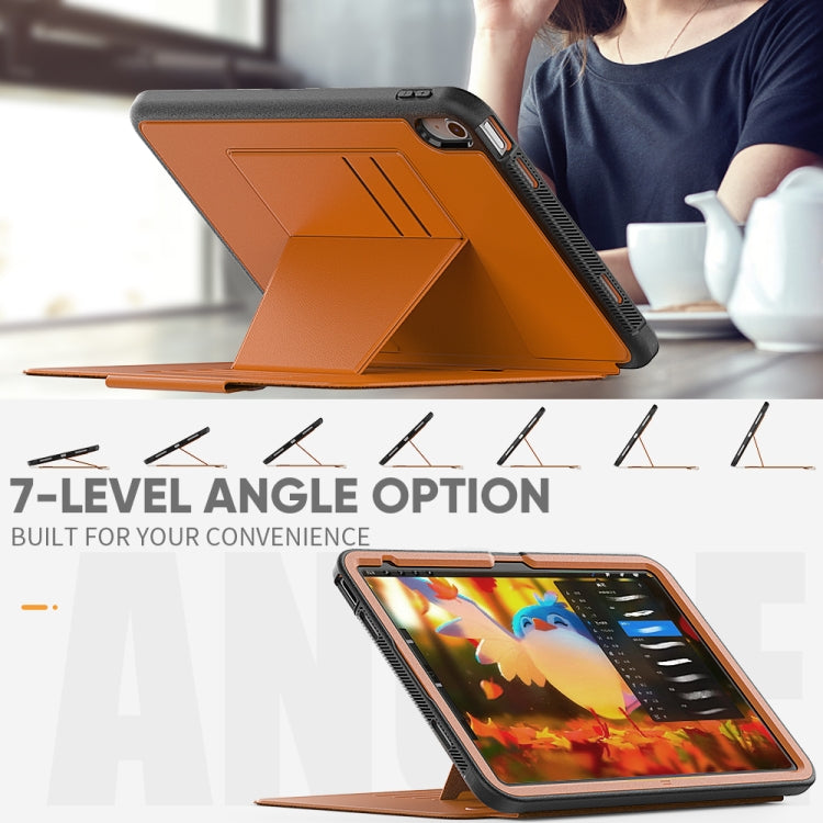 For iPad 10th Gen 10.9 2022 PC + TPU + PU Protective Tablet Case with Pen Slot / Sleep / Wake-up Function
