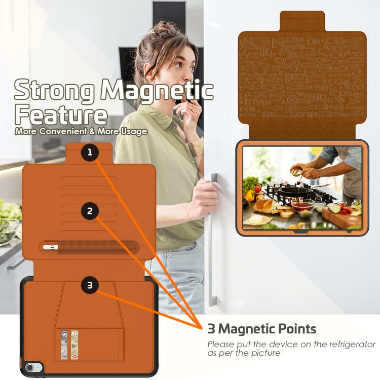 For iPad 10th Gen 10.9 2022 PC + TPU + PU Protective Tablet Case with Pen Slot / Sleep / Wake-up Function