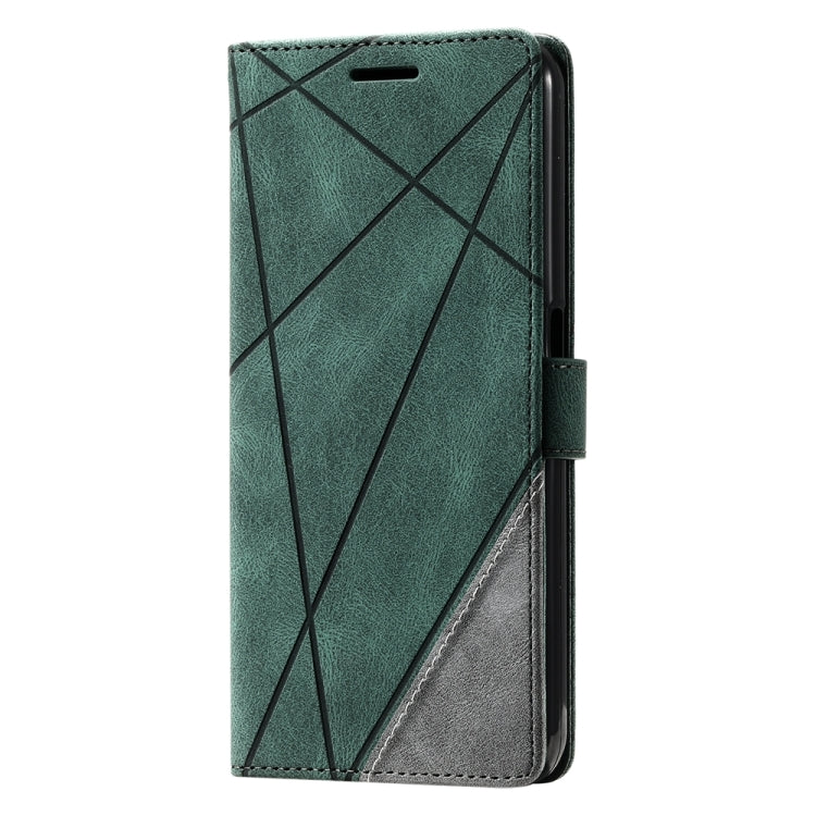 For OPPO A57 2022 Skin Feel Splicing Leather Phone Case