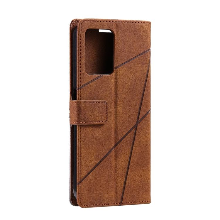 For Realme C30 4G Skin Feel Splicing Leather Phone Case
