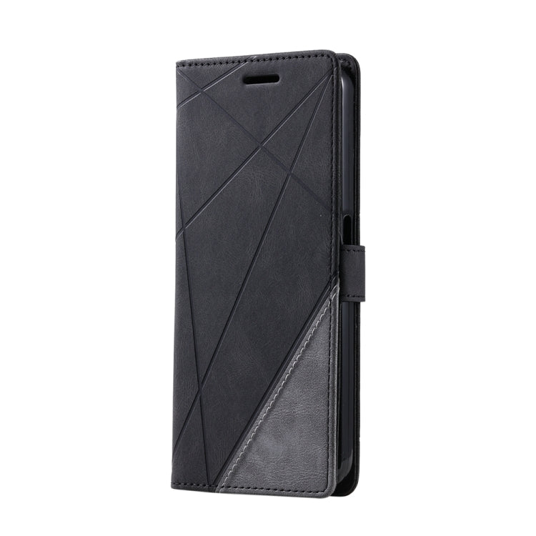 For Realme C30 4G Skin Feel Splicing Leather Phone Case