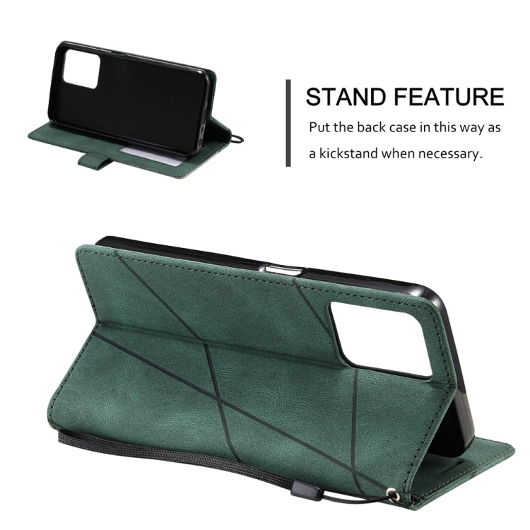 For Realme C30 4G Skin Feel Splicing Leather Phone Case