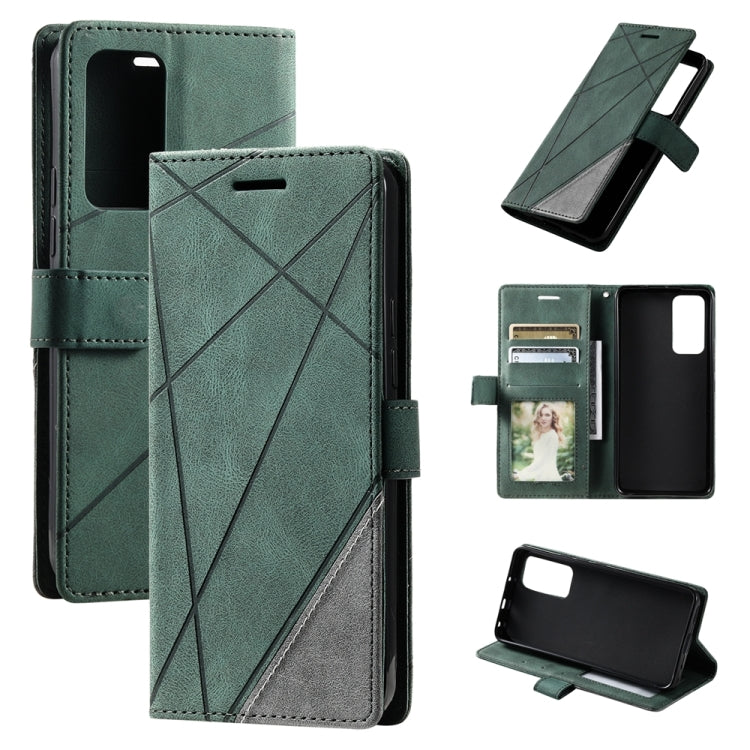 For Xiaomi 12T / Redmi K50 Ultra Skin Feel Splicing Leather Phone Case