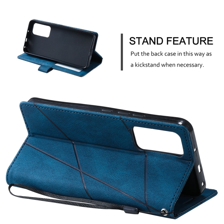 For Xiaomi Redmi 11 Prime 4G Skin Feel Splicing Leather Phone Case