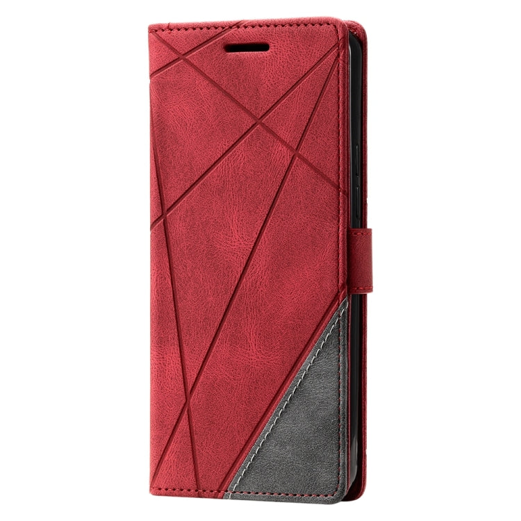 For Xiaomi Redmi 11 Prime 4G Skin Feel Splicing Leather Phone Case