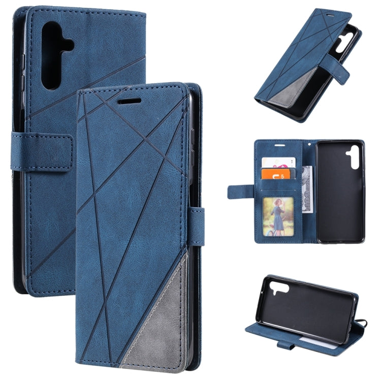 For Samsung Galaxy A14 5G Skin Feel Splicing Leather Phone Case
