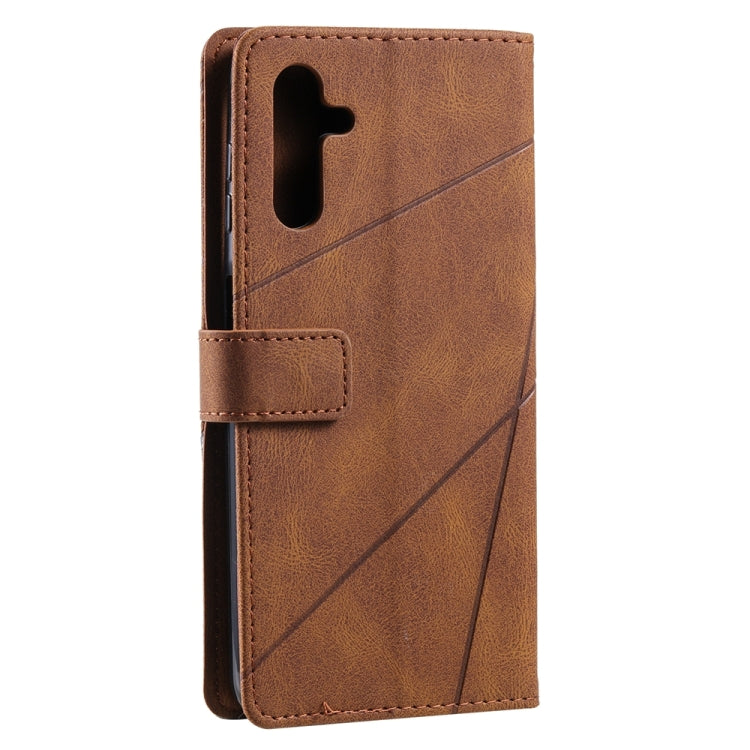 For Samsung Galaxy A14 5G Skin Feel Splicing Leather Phone Case