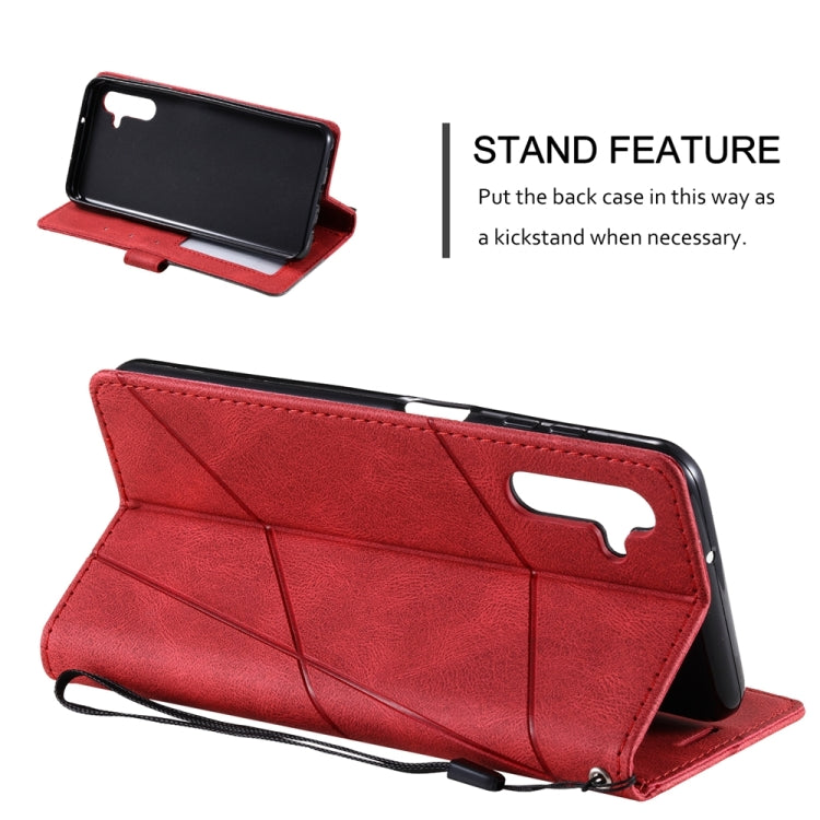 For Samsung Galaxy A14 5G Skin Feel Splicing Leather Phone Case
