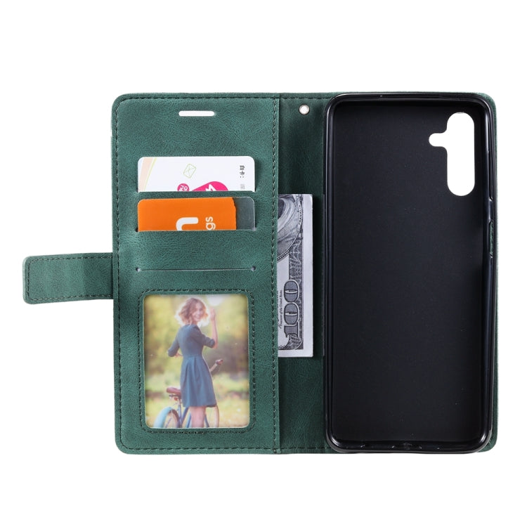For Samsung Galaxy A14 5G Skin Feel Splicing Leather Phone Case