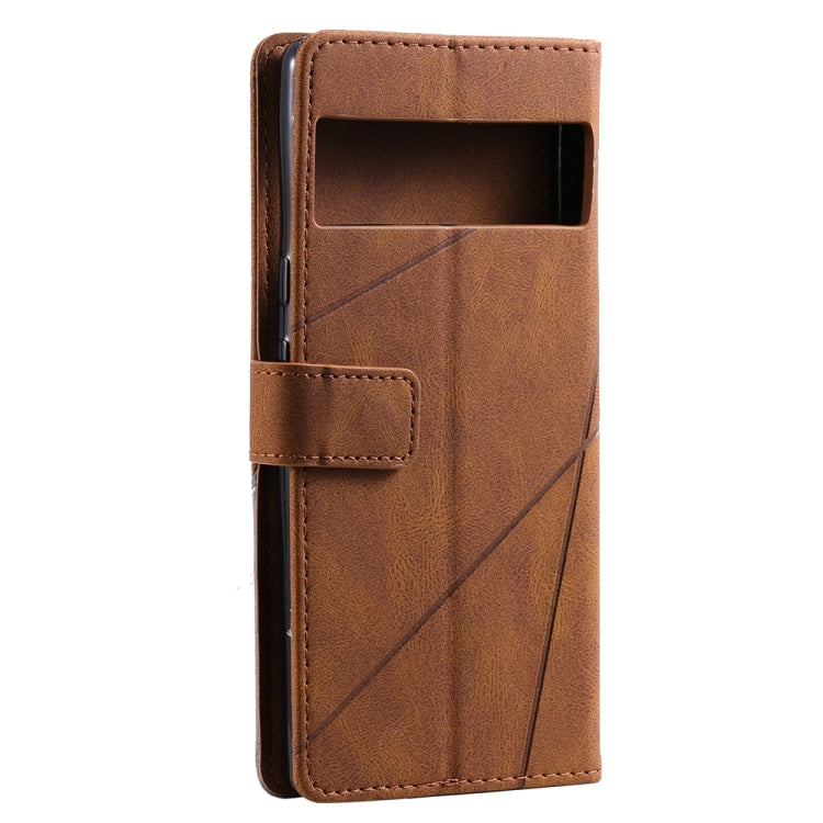For Google Pixel 7 Skin Feel Splicing Leather Phone Case