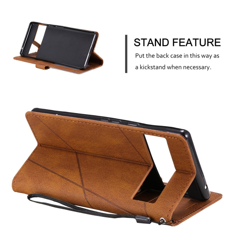 For Google Pixel 7 Skin Feel Splicing Leather Phone Case