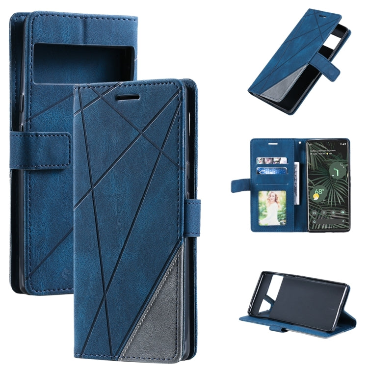 For Google Pixel 7 Pro Skin Feel Splicing Leather Phone Case