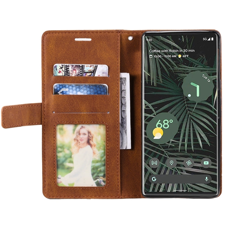 For Google Pixel 7 Pro Skin Feel Splicing Leather Phone Case