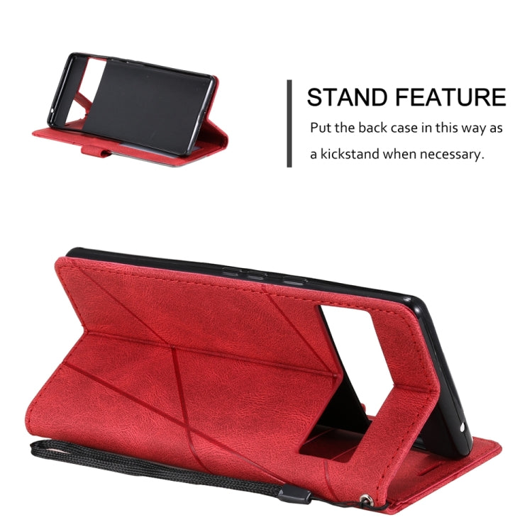 For Google Pixel 7 Pro Skin Feel Splicing Leather Phone Case