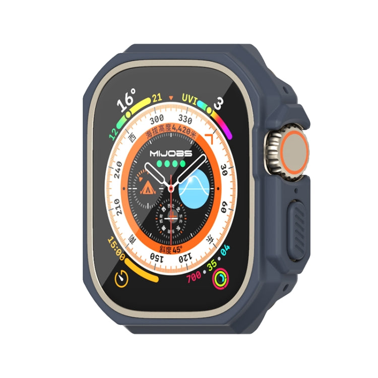 For Apple Watch Ultra 49mm Mijobs Ultra-thin Bezel PC Watch Case