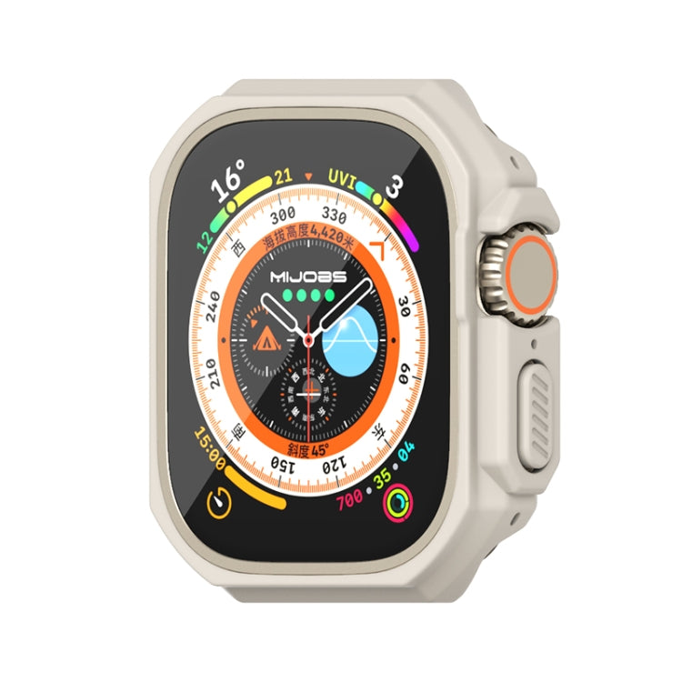 For Apple Watch Ultra 49mm Mijobs Ultra-thin Bezel PC Watch Case