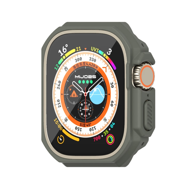 For Apple Watch Ultra 49mm Mijobs Ultra-thin Bezel PC Watch Case