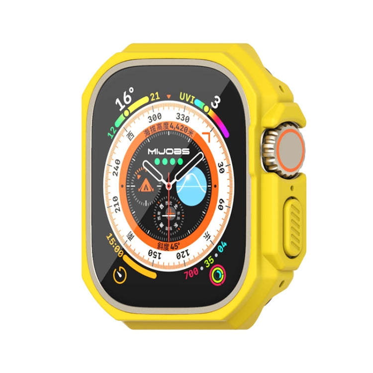For Apple Watch Ultra 49mm Mijobs Ultra-thin Bezel PC Watch Case