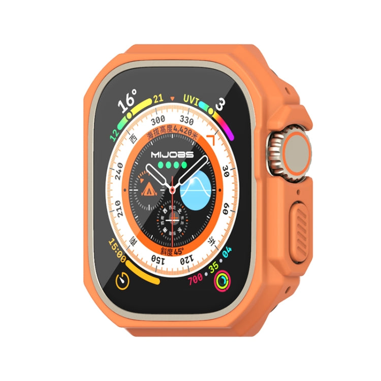 For Apple Watch Ultra 49mm Mijobs Ultra-thin Bezel PC Watch Case
