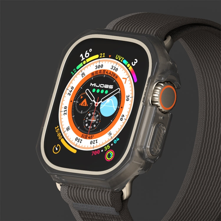 For Apple Watch Ultra 49mm Mijobs Ultra-thin Bezel PC Watch Case