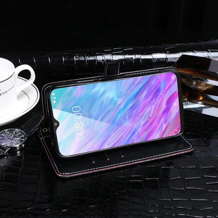 For ZTE Blade 20 Smart idewei Crocodile Texture Horizontal Flip Leather Case with Holder & Card Slots & Wallet