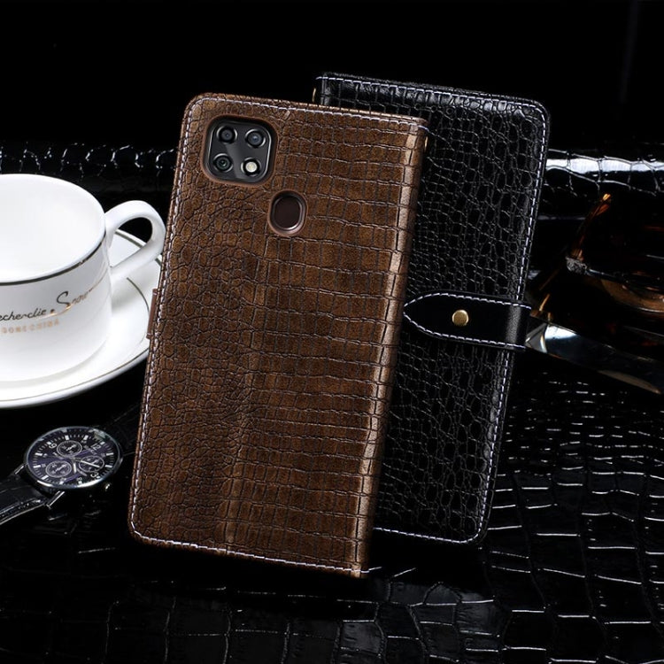 For ZTE Blade 20 Smart idewei Crocodile Texture Horizontal Flip Leather Case with Holder & Card Slots & Wallet