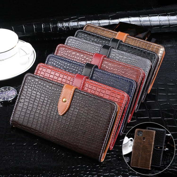 For ZTE Blade 20 Smart idewei Crocodile Texture Horizontal Flip Leather Case with Holder & Card Slots & Wallet