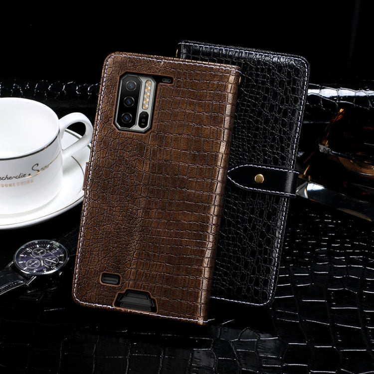 For Ulefone Armor 7 idewei Crocodile Texture Horizontal Flip Leather Case with Holder & Card Slots & Wallet