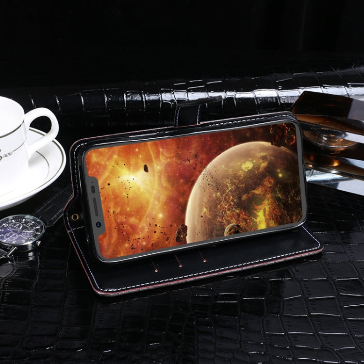 For Blackview BV9600 Pro idewei Crocodile Texture Horizontal Flip Leather Case with Holder & Card Slots & Wallet
