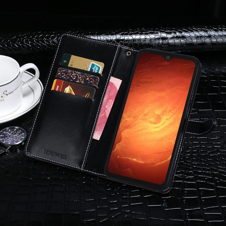For Blackview BV9800 Pro idewei Crocodile Texture Horizontal Flip Leather Case with Holder & Card Slots & Wallet