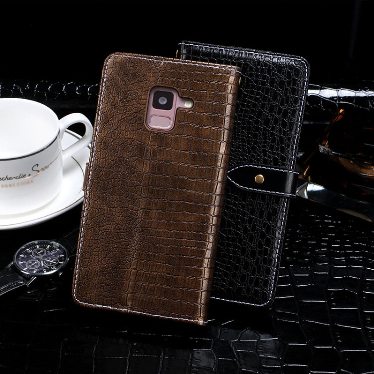 For Samsung Galaxy Feel 2 idewei Crocodile Texture Horizontal Flip Leather Case with Holder & Card Slots & Wallet