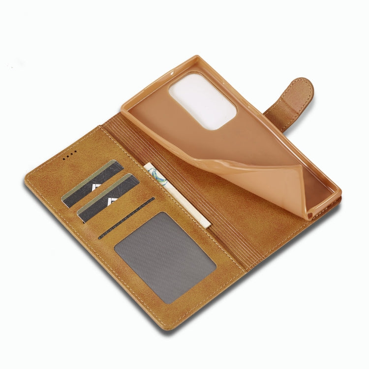 For Samsung Galaxy S23 Ultra 5G LC.IMEEKE Calf Texture Horizontal Flip Leather Phone Case