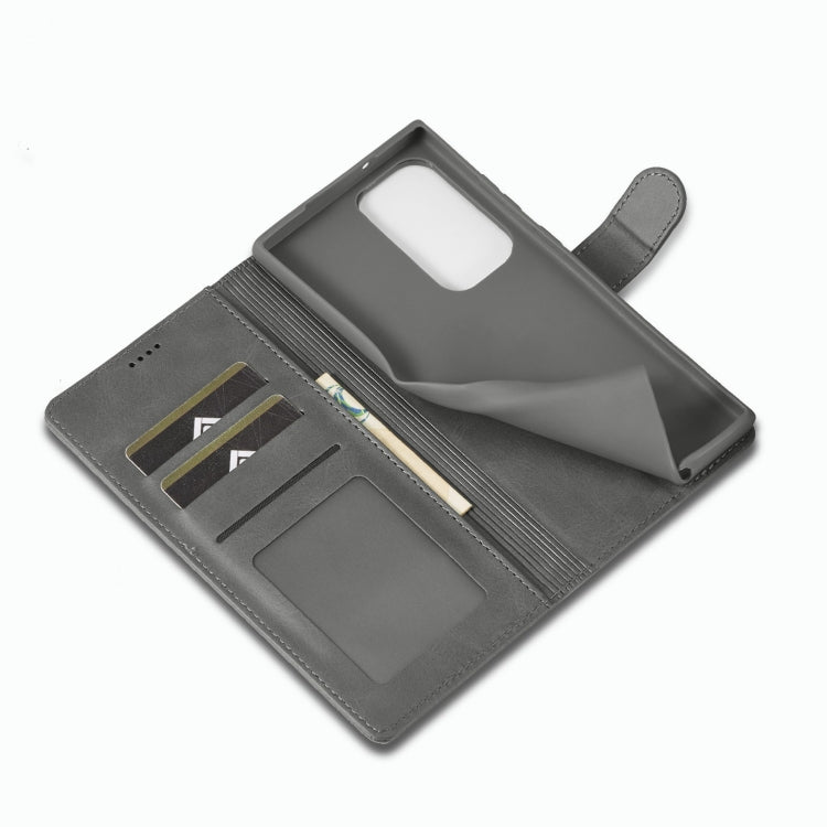 For Samsung Galaxy S23 Ultra 5G LC.IMEEKE Calf Texture Horizontal Flip Leather Phone Case