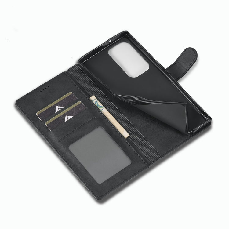 For Samsung Galaxy S23 Ultra 5G LC.IMEEKE Calf Texture Horizontal Flip Leather Phone Case