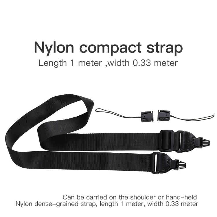 For Microsoft Surface Pro 9 Acrylic Transparent LaptopCase with Shoulder Strap(Black)