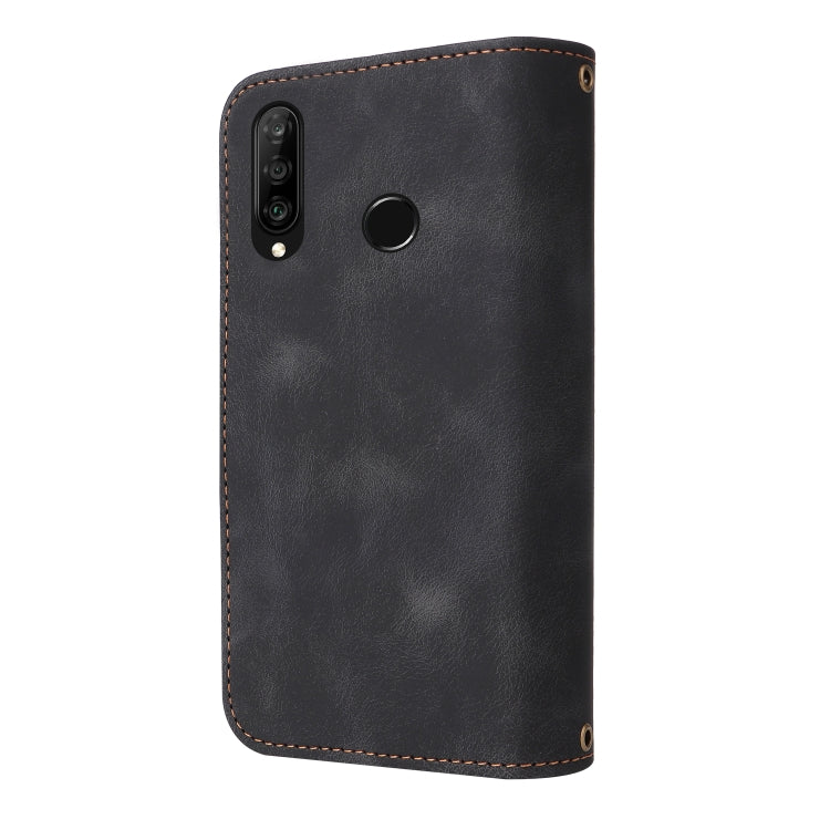 For Huawei P30 Lite Multifunctional Card Slot Zipper Wallet Leather Phone Case