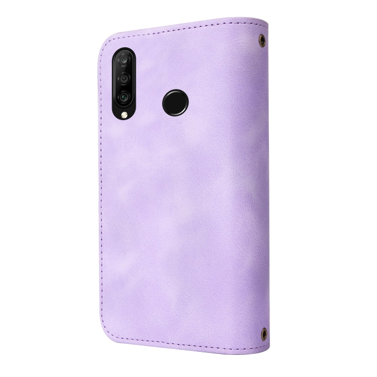 For Huawei P30 Lite Multifunctional Card Slot Zipper Wallet Leather Phone Case