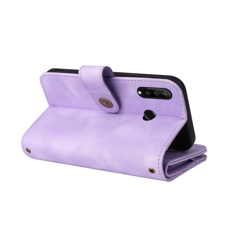 For Huawei P30 Lite Multifunctional Card Slot Zipper Wallet Leather Phone Case
