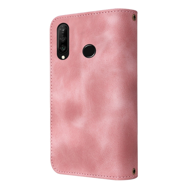 For Huawei P30 Lite Multifunctional Card Slot Zipper Wallet Leather Phone Case