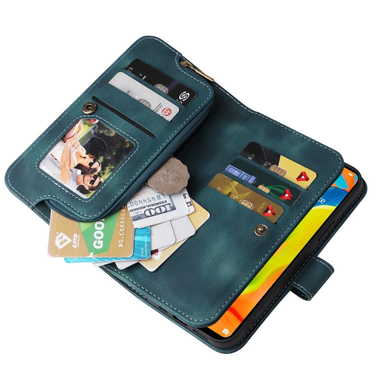For Huawei P30 Lite Multifunctional Card Slot Zipper Wallet Leather Phone Case