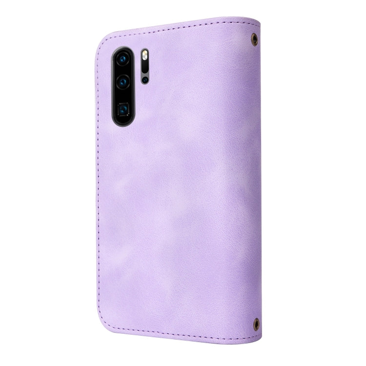 For Huawei P30 Pro Multifunctional Card Slot Zipper Wallet Leather Phone Case
