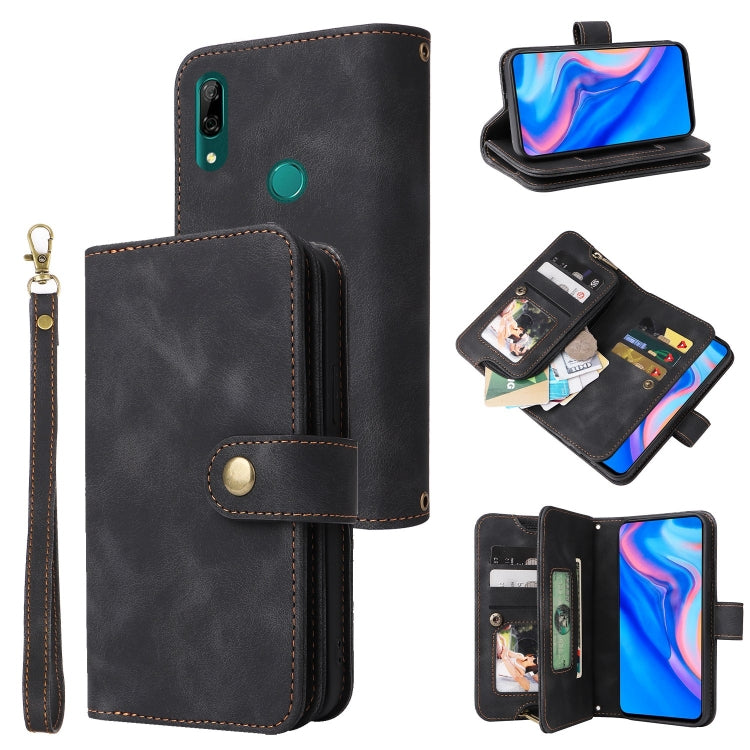 For Huawei P Smart Z Multifunctional Card Slot Zipper Wallet Leather Phone Case