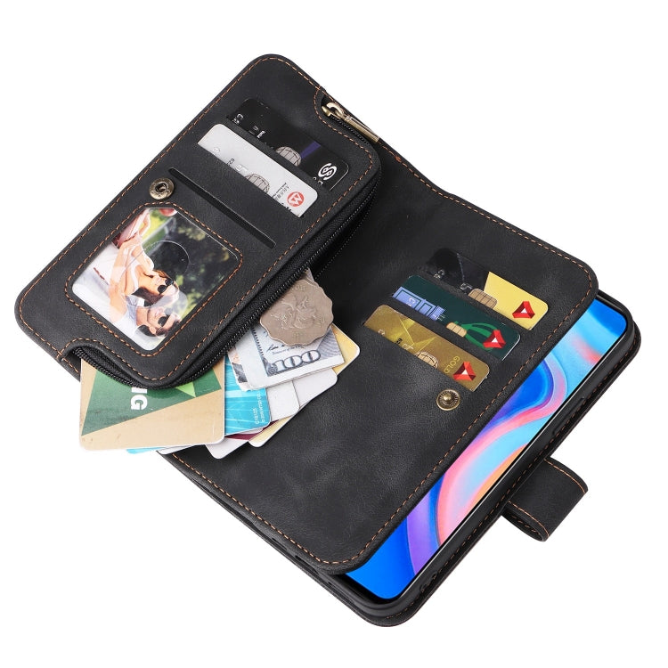 For Huawei P Smart Z Multifunctional Card Slot Zipper Wallet Leather Phone Case