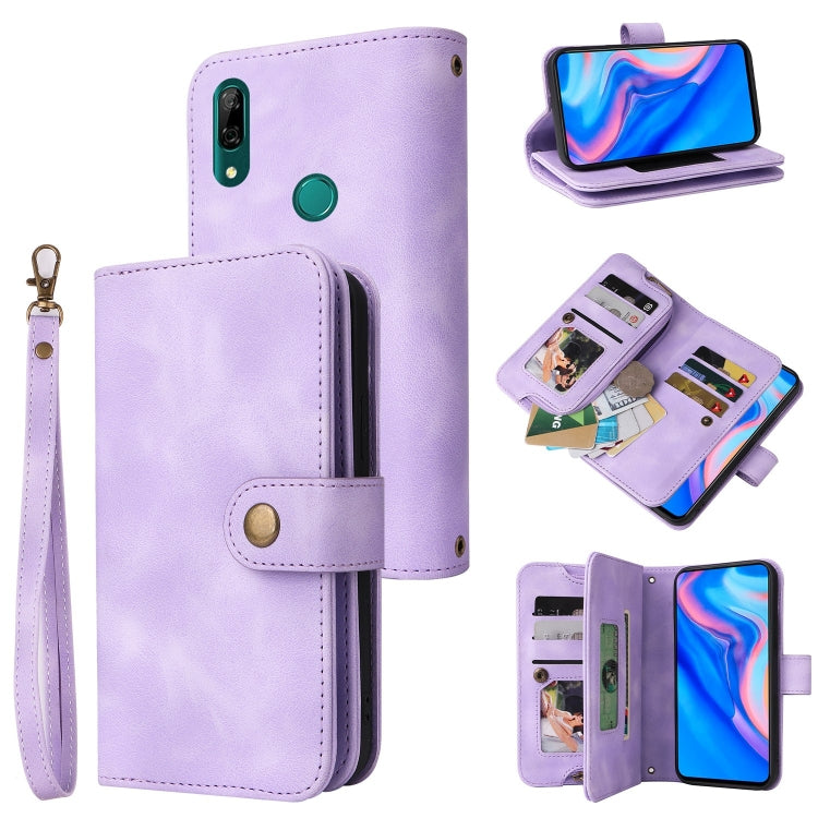 For Huawei P Smart Z Multifunctional Card Slot Zipper Wallet Leather Phone Case