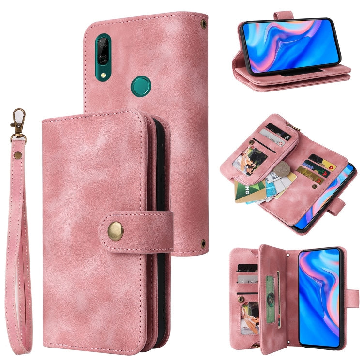 For Huawei P Smart Z Multifunctional Card Slot Zipper Wallet Leather Phone Case