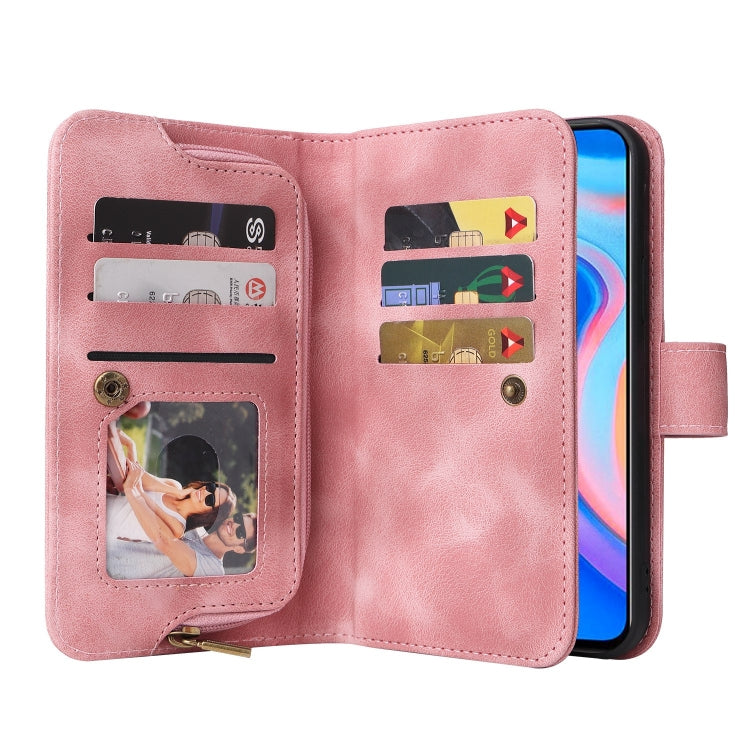 For Huawei P Smart Z Multifunctional Card Slot Zipper Wallet Leather Phone Case