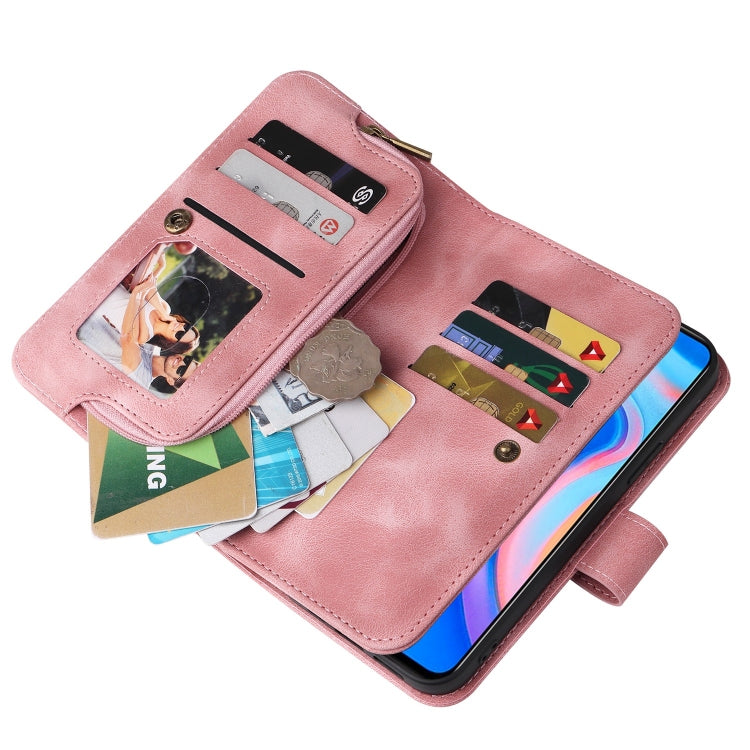 For Huawei P Smart Z Multifunctional Card Slot Zipper Wallet Leather Phone Case
