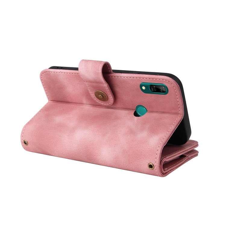 For Huawei P Smart Z Multifunctional Card Slot Zipper Wallet Leather Phone Case