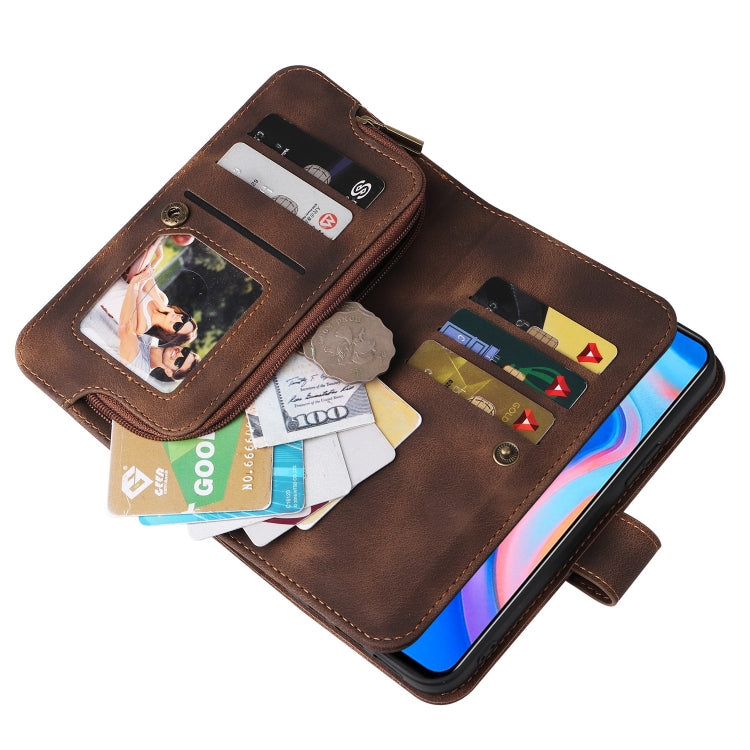 For Huawei P Smart Z Multifunctional Card Slot Zipper Wallet Leather Phone Case